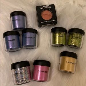 MAC pigment powders and glitter